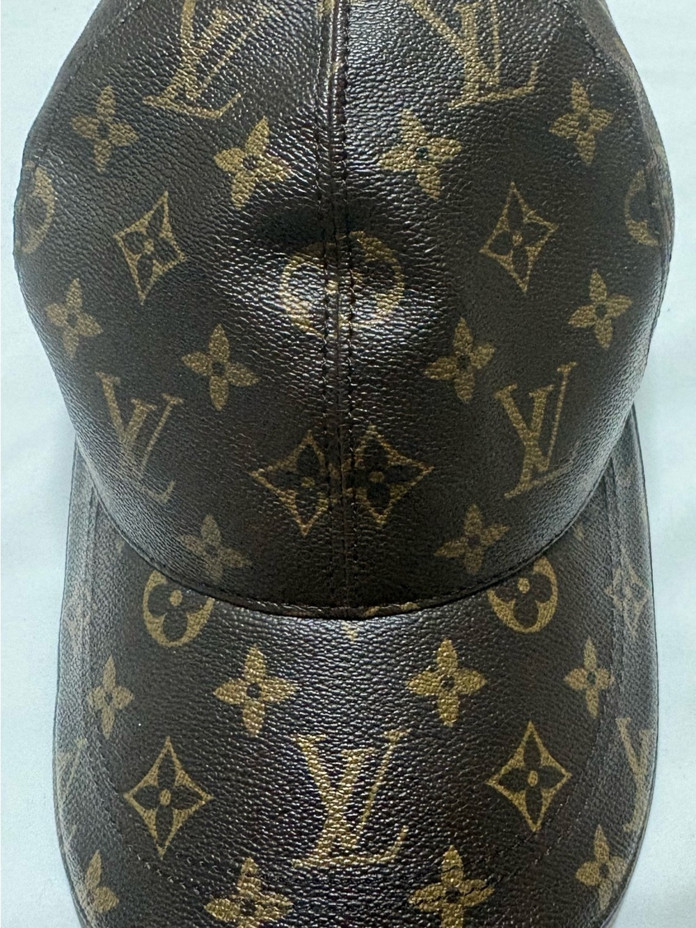 Louis Vuitton Brown & Gold Monogram Baseball Cap… Unisex